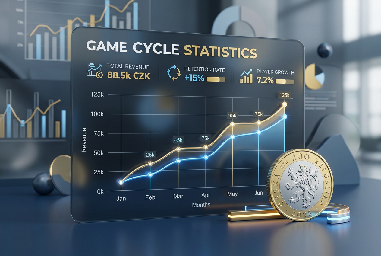 Analýza efektivity herních kol při vkladu 200 Kč v online kasinu