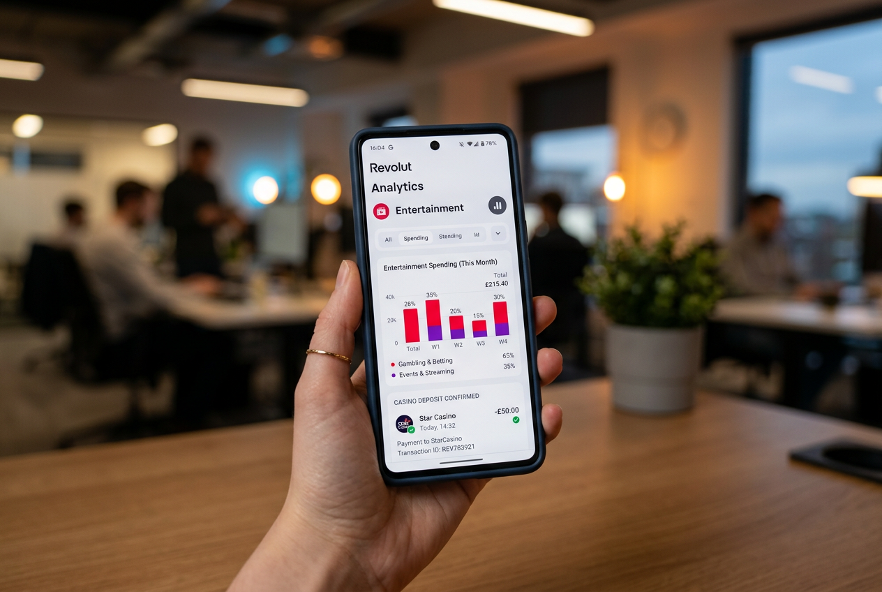 Analýza finančních toků v aplikaci Revolut pro správu herního rozpočtu